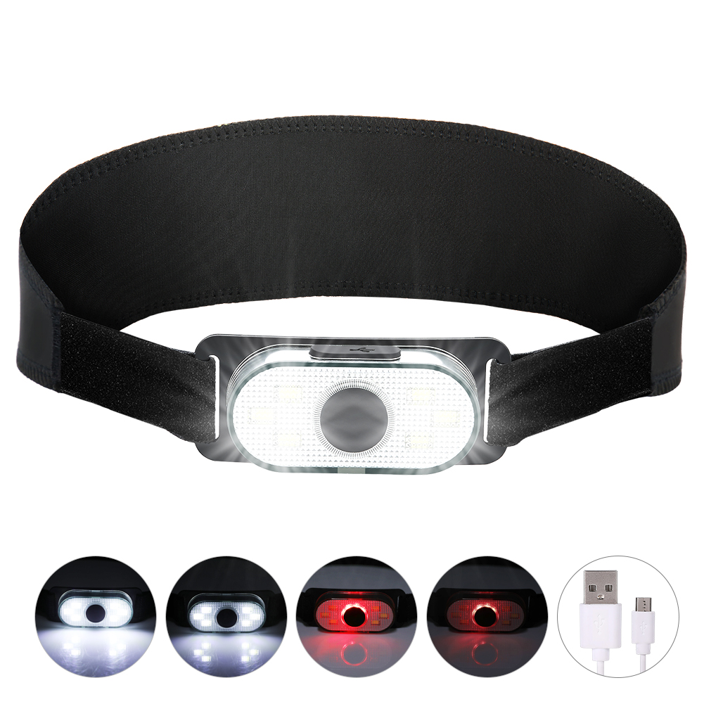 Wiederaufladbare Led-stirnlampe – 2er-pack