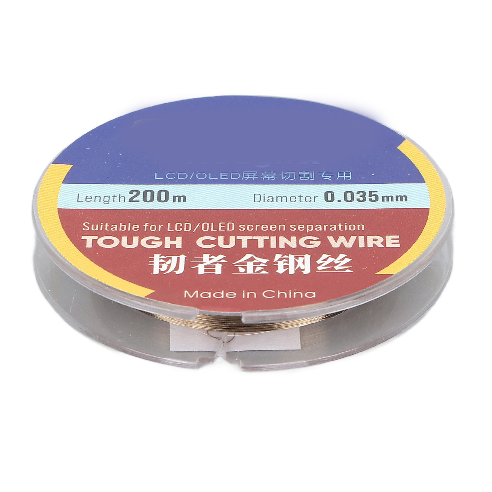 200 M Lcd-bildschirmtrenndraht Für Handys, Hochfester Stahl, 0,035 Mm Trenndraht
