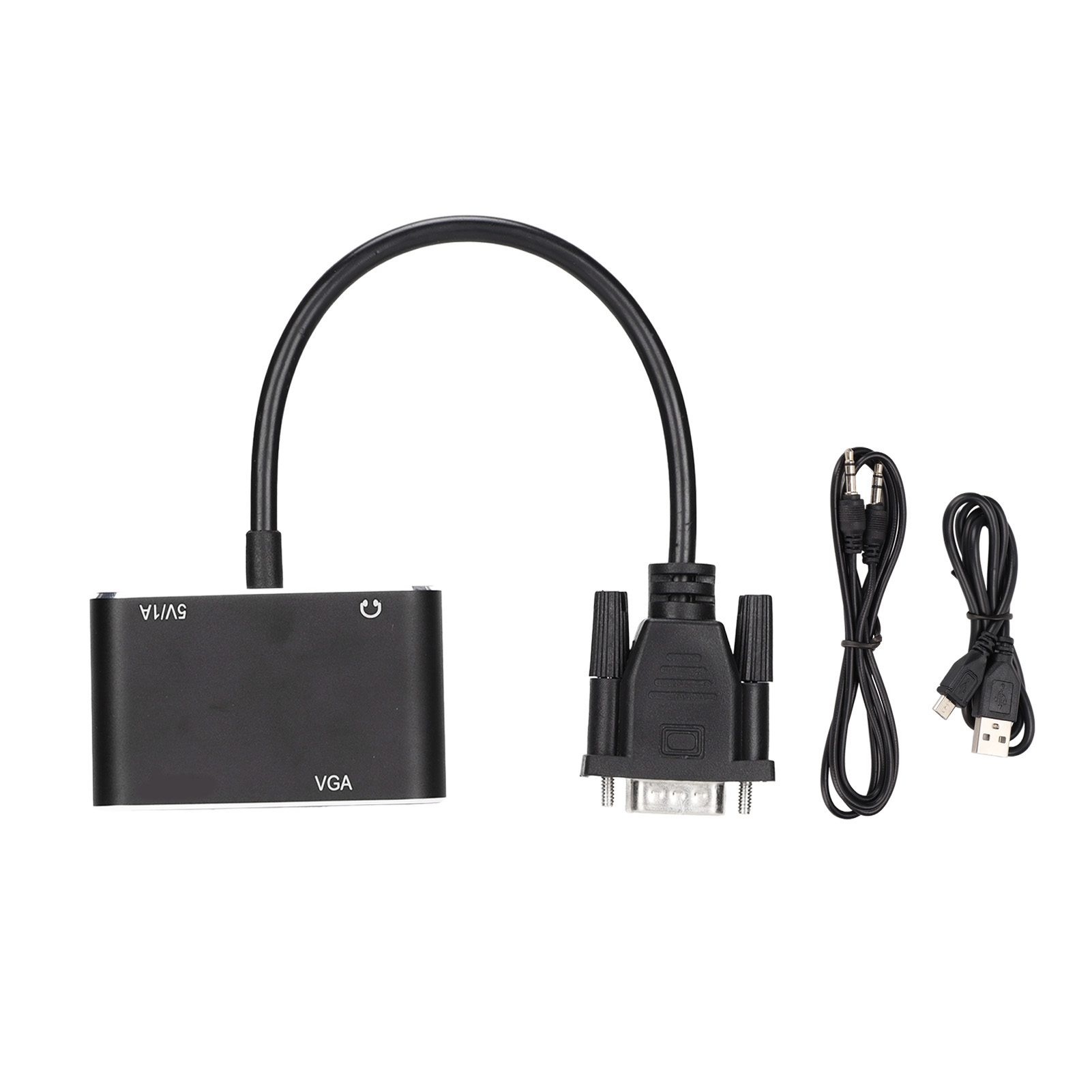 Vga-zu-hdmi-adapter (2-in-1), Hd-splitter, Stabiles Und Hochauflösendes Computerzubehör