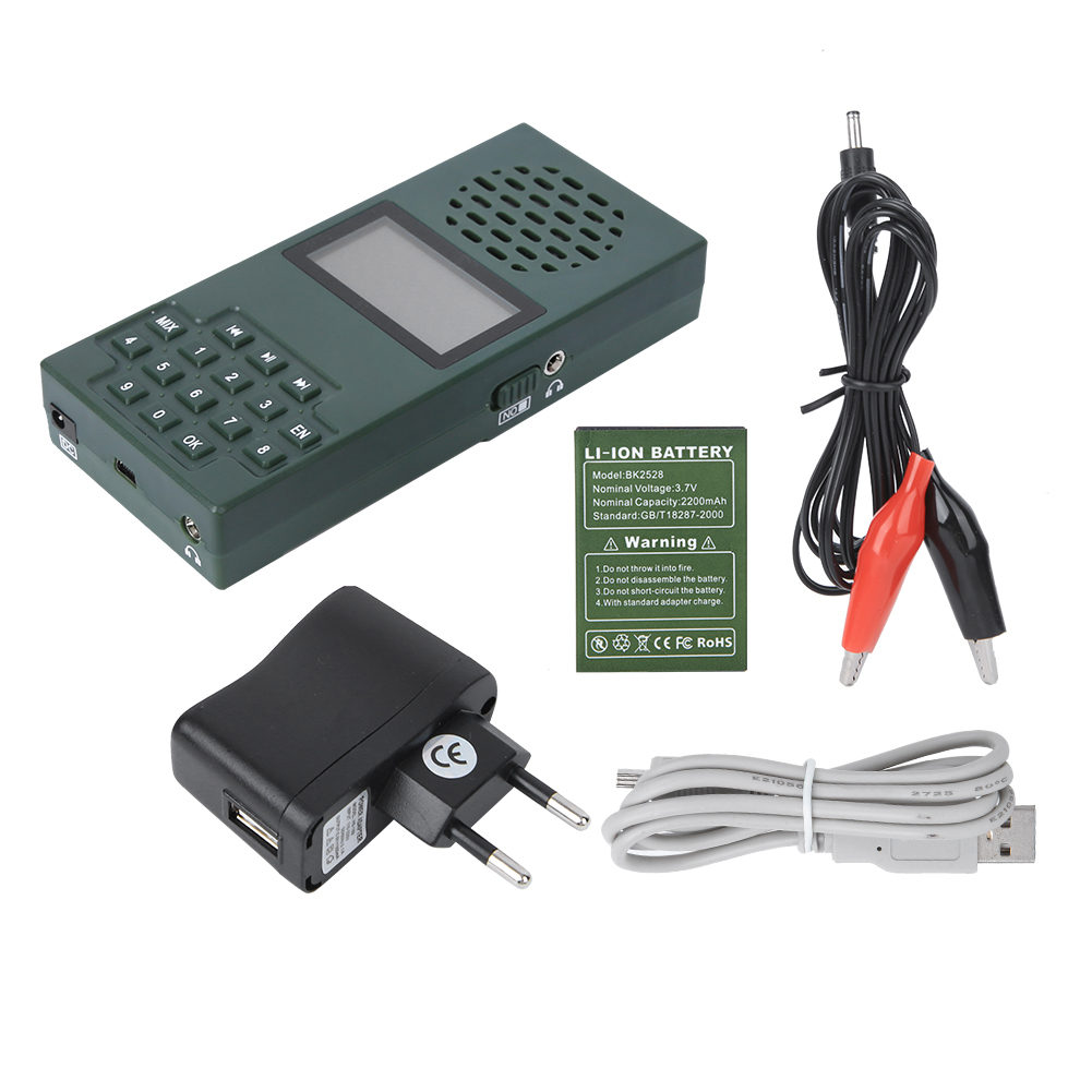 Bk1526mix Tragbarer Elektrischer Vogel-lautsprecher, Mp3-player Mit Hörerfunktion, Eu-stecker 110–220 V