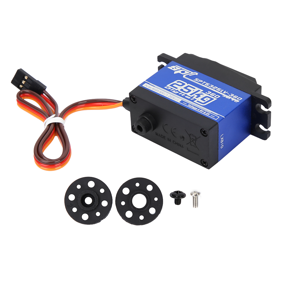Spt5525lv-360 25 Kg Digitalservo Für Rc-roboter, 360° Kontinuierliche Drehung, 1500 Μs, 330 Hz, Hohe Leistung