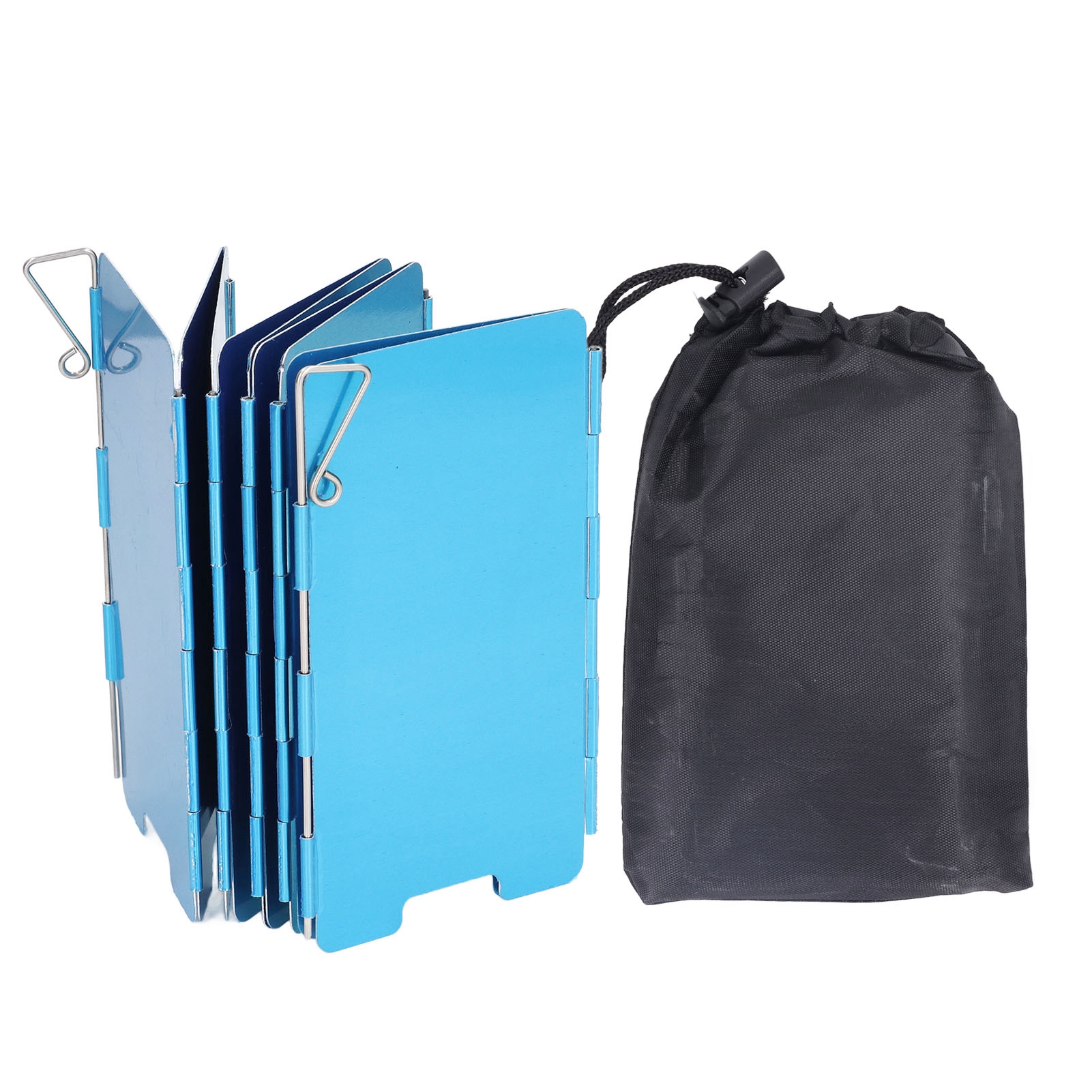 9-teiliger, Faltbarer Windschutz Für Campingkocher, Leichtes Aluminium, Ideal Zum Wandern Und Picknicken.