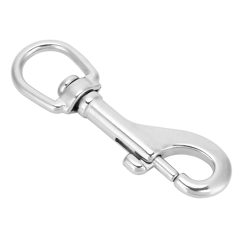 Drehbarer Ösenhaken Aus Edelstahl 316 Für Taschen Und Tauchausrüstung (92 Mm)