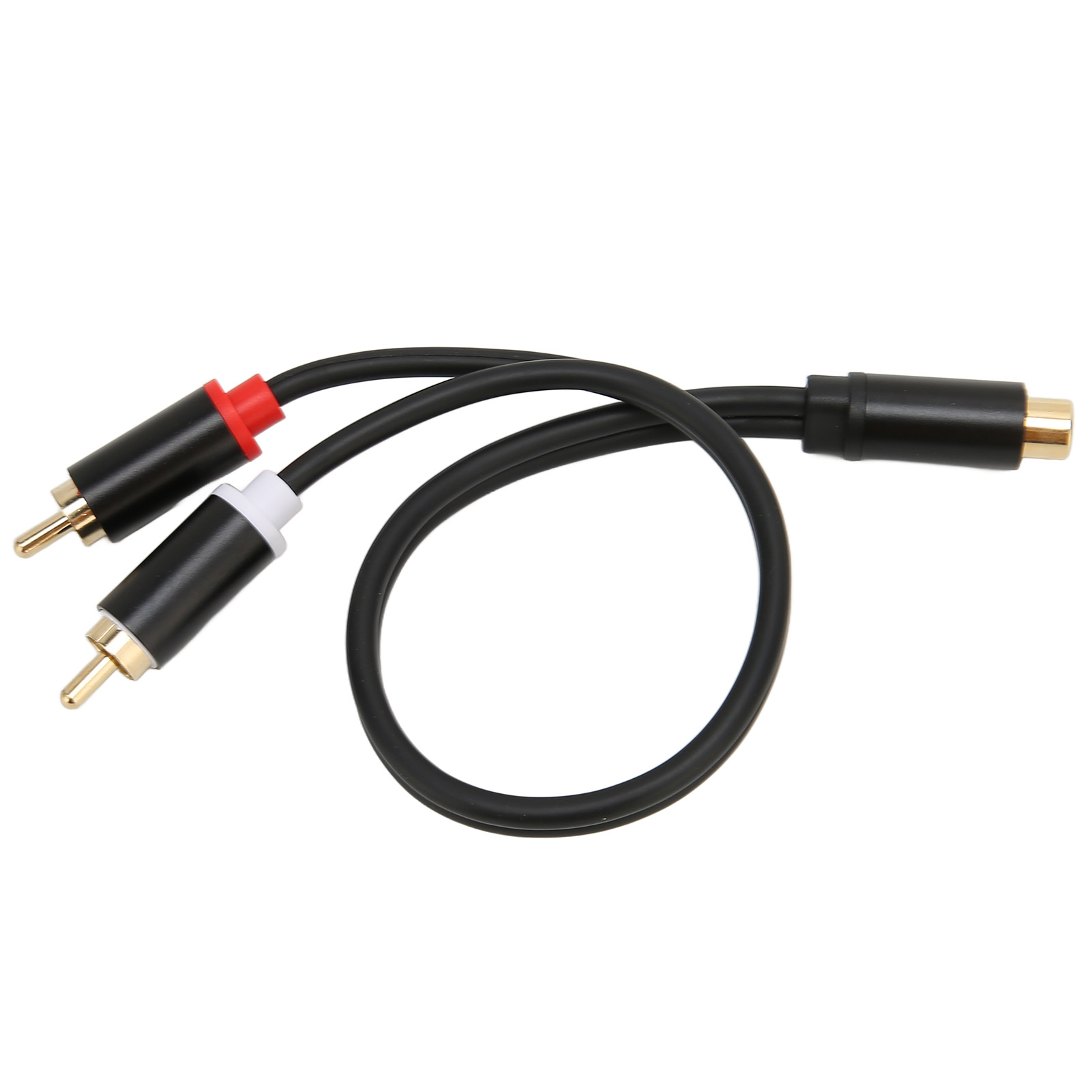 Rca-buchse Auf 2 Stecker Y-kabel Für Subwoofer, Vergoldeter Doppel-rca-adapter Für Verstärker, Hi-fi-anlagen Und Fernseher