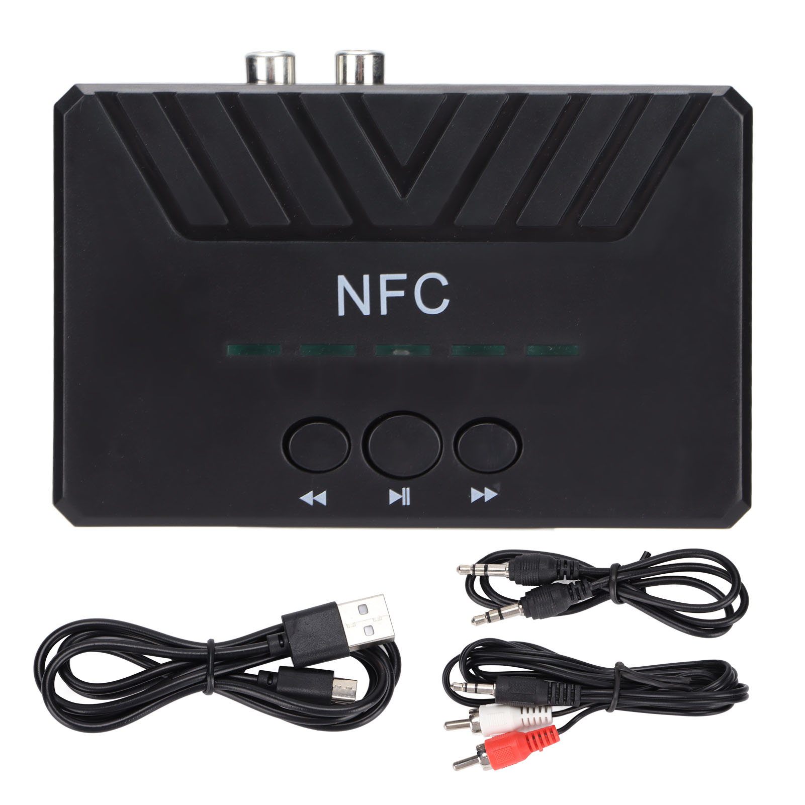 Bluetooth 5.0 Nfc-empfänger, Kabelloser Usb-aux-audioadapter Für Auto Und Zuhause