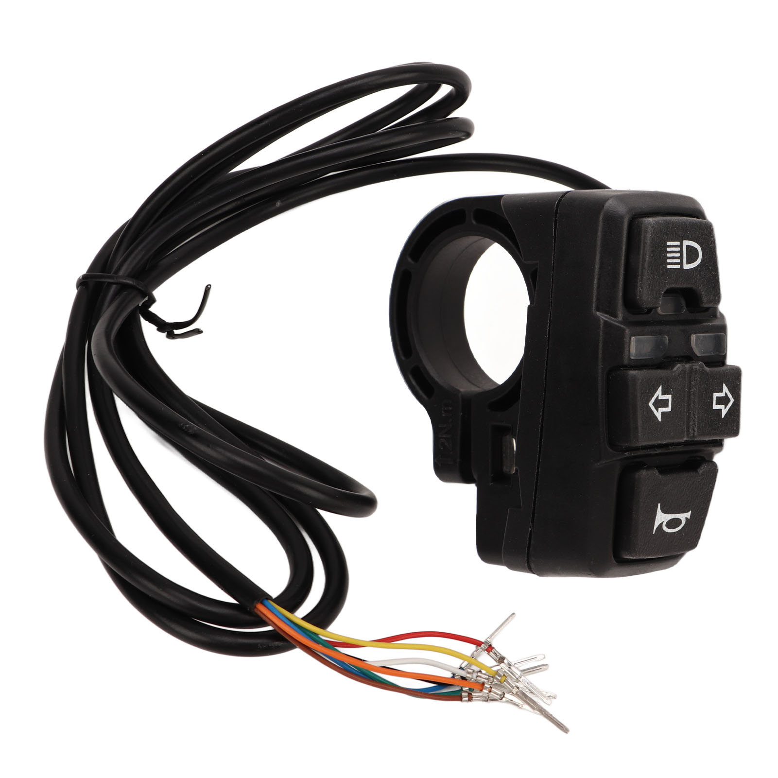 Licht- Und Hupenschalter Für Elektrofahrräder, 36 V/48 V, Ip54 Wasserdicht, Für 22,2-mm-lenker, Motorräder Und Roller