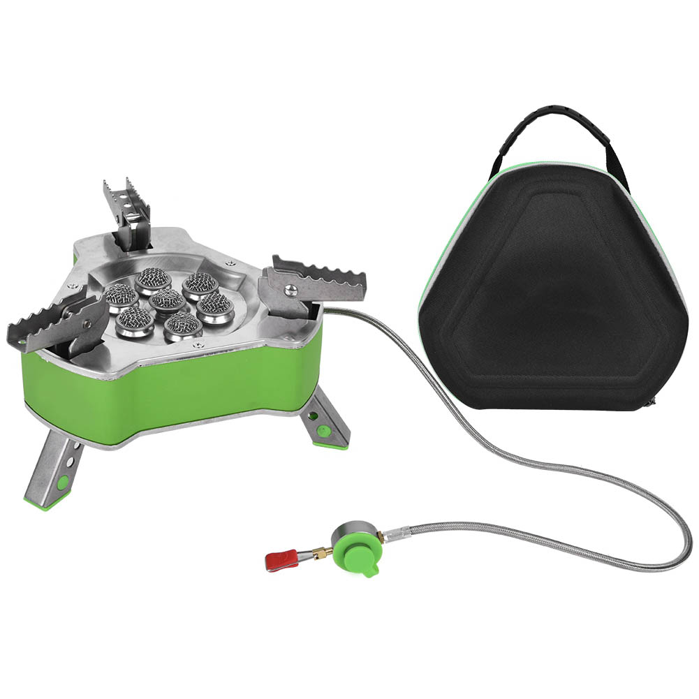 Tragbarer Gasbrenner Mini-picknickgrill Kompakter Windfester Outdoor-kocher