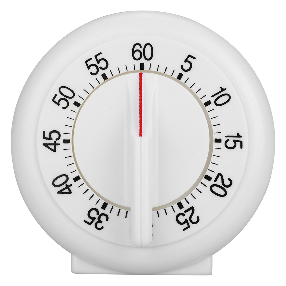 Mechanischer Küchentimer Mit 60 Minuten Laufzeit, Runde Form, Mit Alarm Und Zähler Für Kochvorgänge