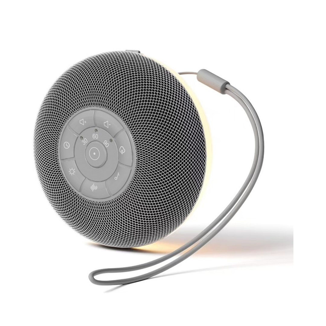 Bluetooth-lautsprecher Mit Nachtlicht, Natürliche Einschlafhilfe Mit Weißem Rauschen, Tragbar Für Babys Und Zur Entspannung.