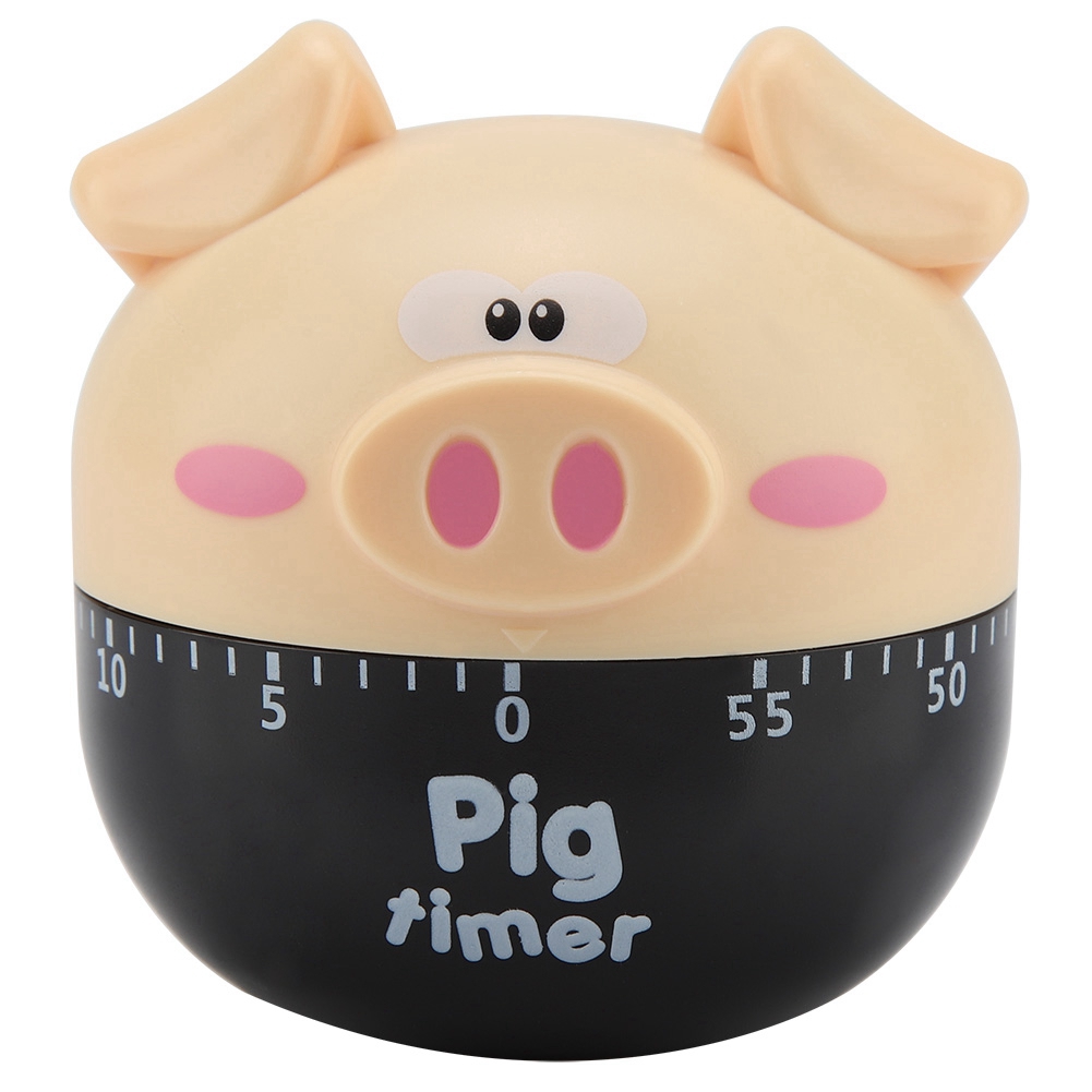 Charmante, Schweinchenförmige Küchenuhr, Dekorativer Mechanischer Timer