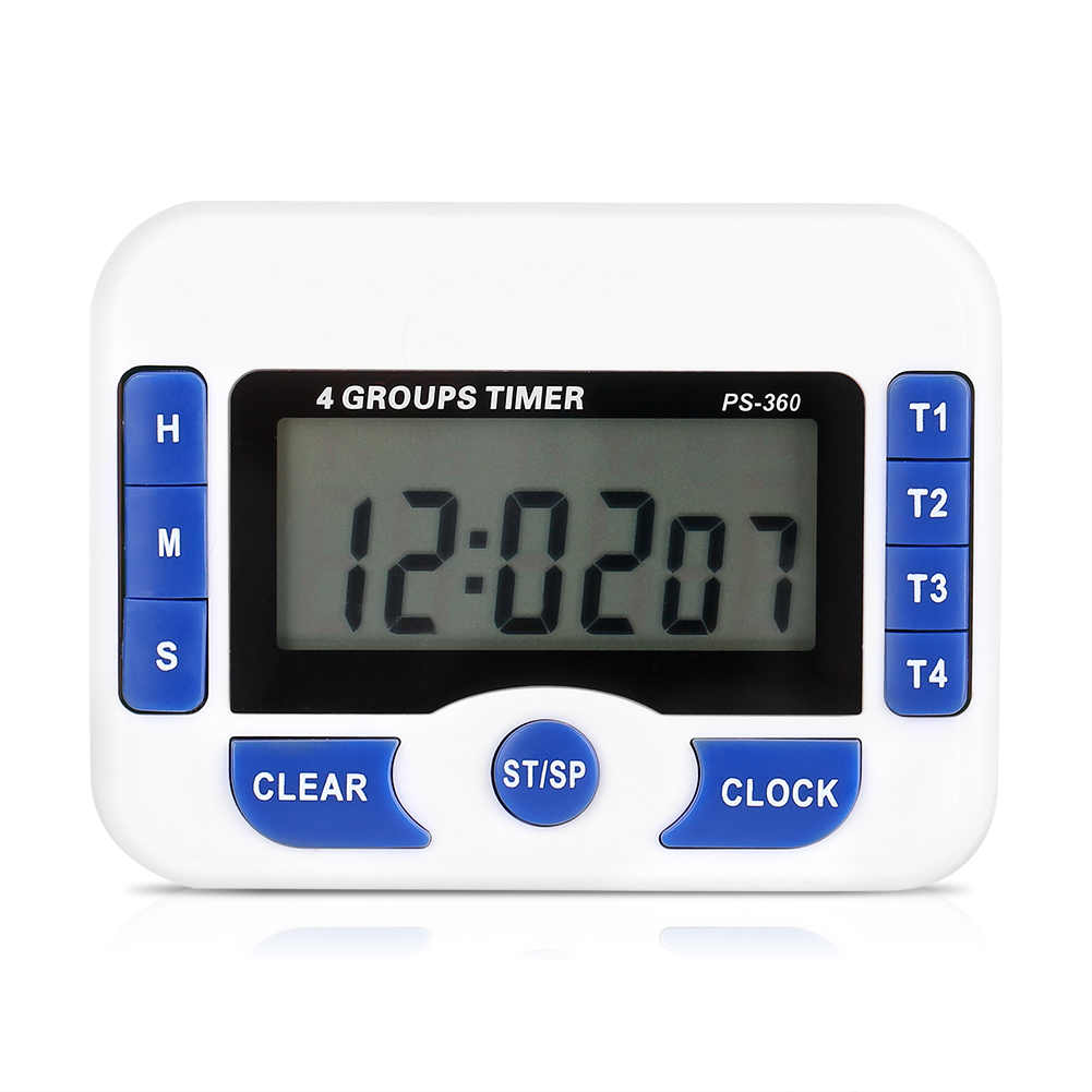 Magnetischer Küchentimer Mit 4 Unabhängigen Kanälen Und Countdown-funktion