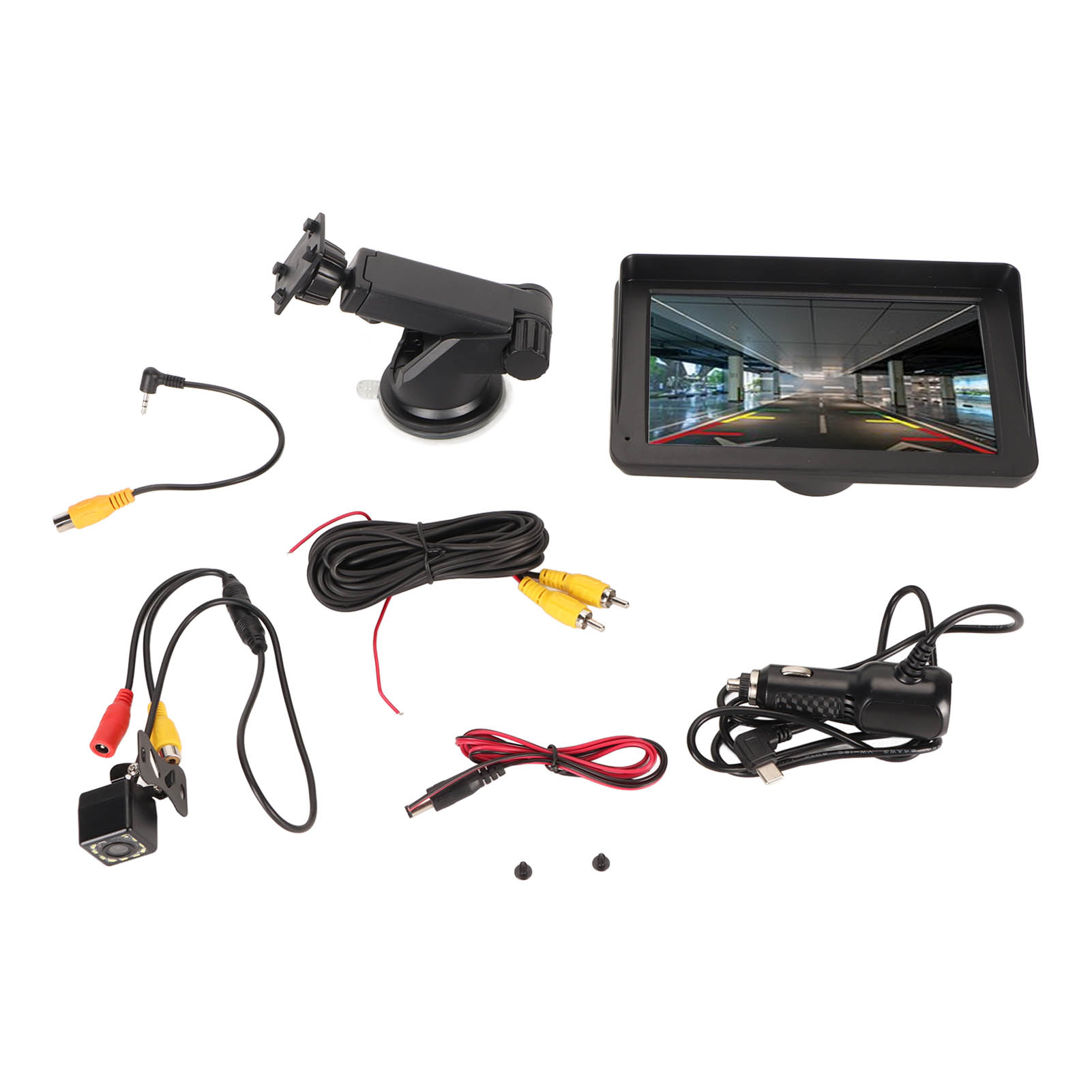 Tragbares 7-zoll-touchscreen-autoradio Mit Gps, Mirror Link, Kabellosem Android Auto, Carplay Und 12-led-rückfahrkamera