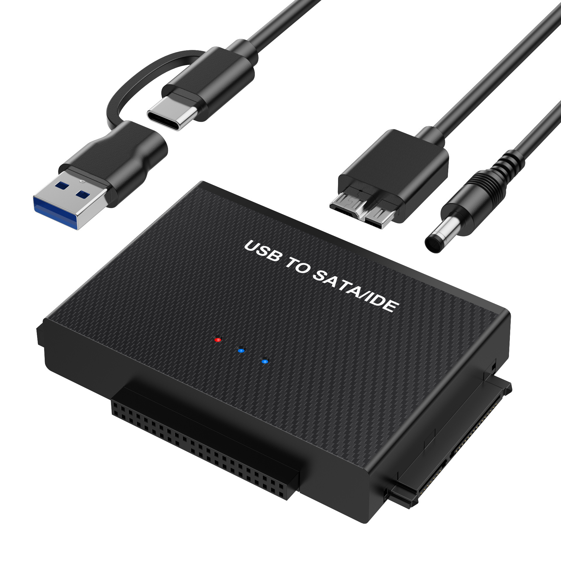 Usb-c-zu-sata-ide-adapter – Externer Konverter Für 2,5"- Und 3,5"-festplatten, Usb-3.0-zu-sata-kabel.