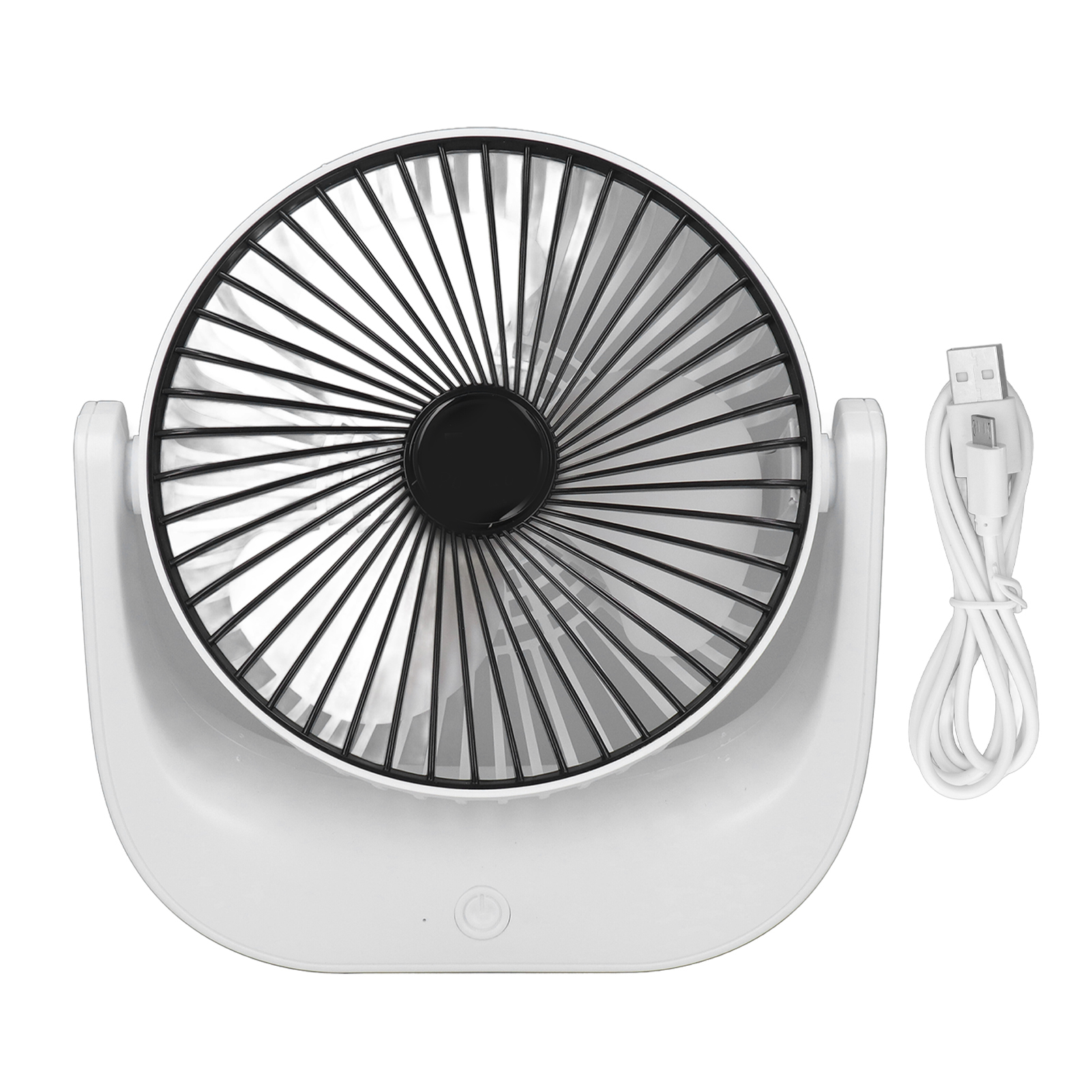 Mini-usb-tischventilator, Leise, 3 Geschwindigkeitsstufen, Starker Luftstrom, Schwarz, Für Studentenzimmer, Tragbar