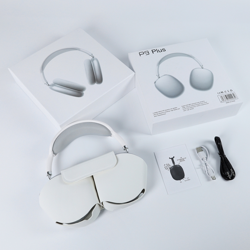 P9 Plus Bluetooth-headset, Kabellose Kopfhörer Mit Mikrofon, Faltbares Design Für Smartphone Und Computer, Inklusive Schutzhülle