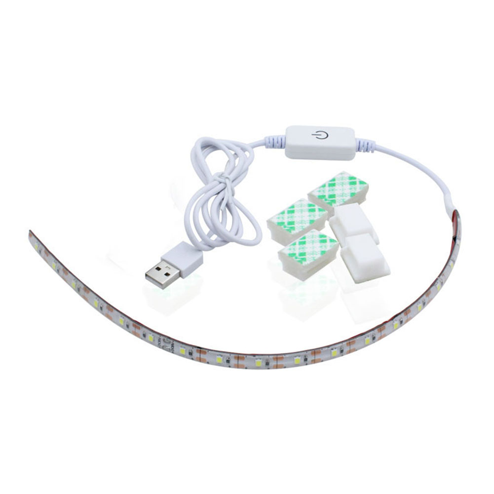 5v 6500k 30cm Led-streifen Mit Us-stecker, 110-240v, Kaltweißer Lichtstreifen