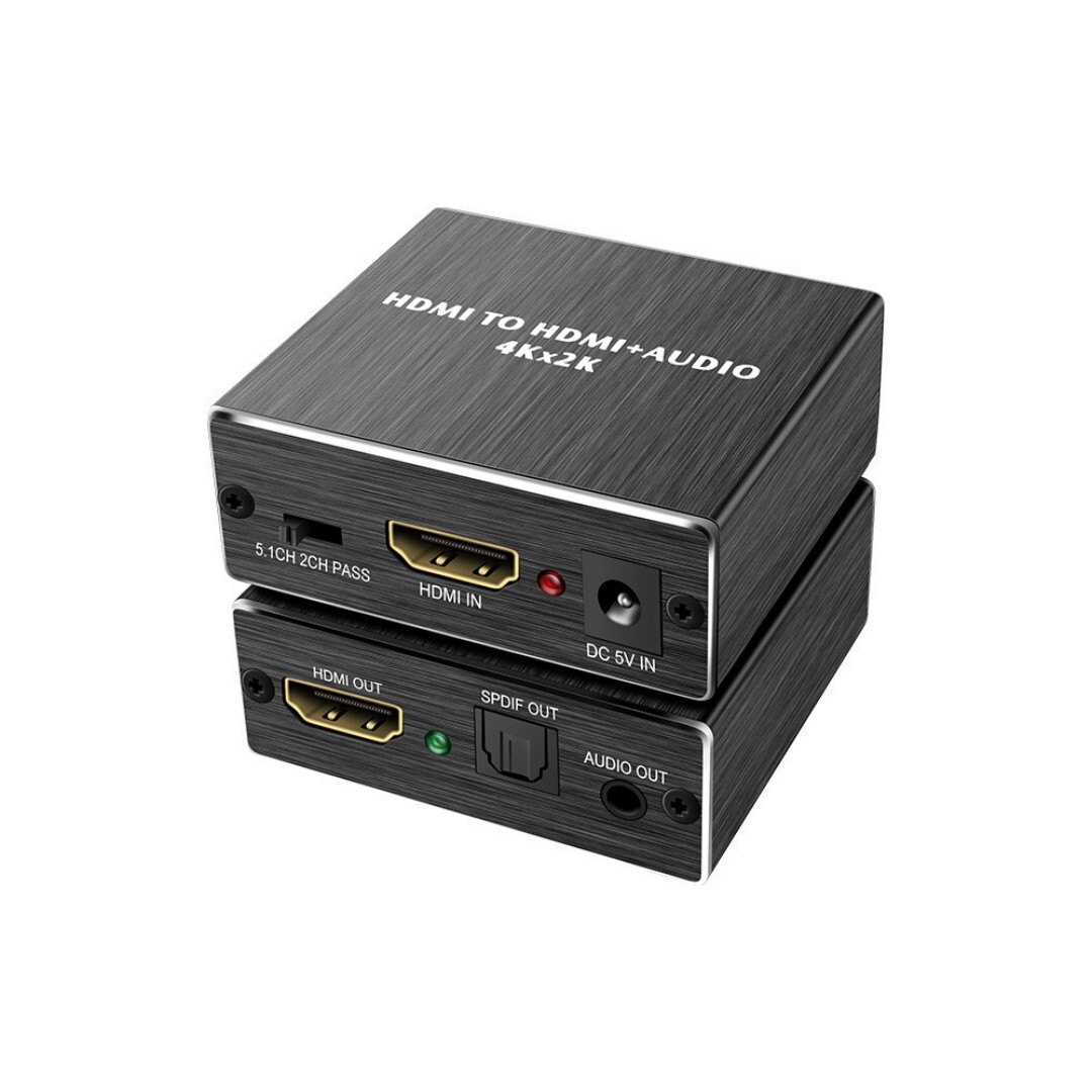 Hdmi-zu-3,5-mm-optischer-audio-extraktor, 4k-30-hz-splitter Für Stereoton, Digitaler Audioadapter.