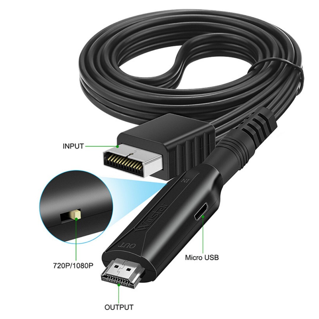 Hdmi-kabel Für Ps1 Und Ps2, Video- Und Audio-konverteradapter Für Playstation 1 Und 2, Hdmi-anschluss Für Retro-konsole