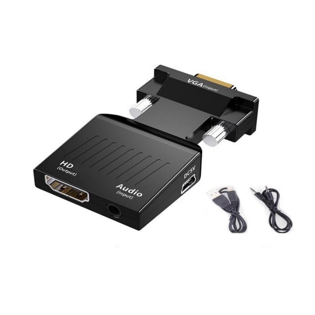 Vga-zu-hdmi-adapter Mit Integriertem Audioausgang Und Aux-kabel