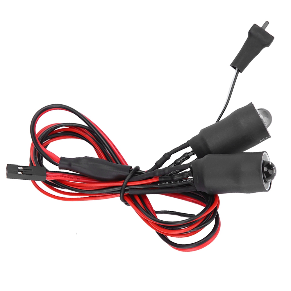 13-mm-led-scheinwerfer Für Ferngesteuerte Autos Im Maßstab 1:10 – Rot-weißes Diy-modifikationszubehör