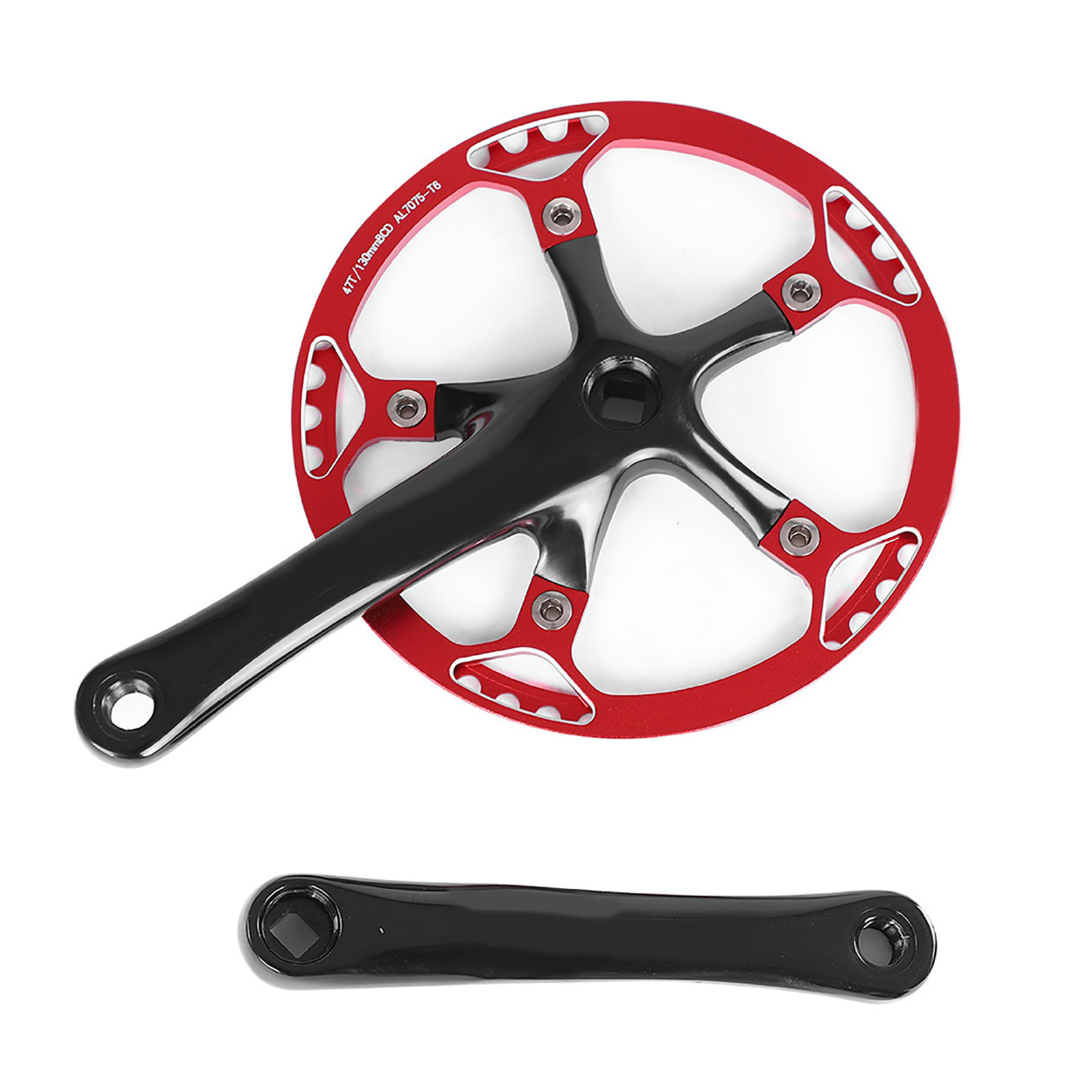 Meijun 170mm Fahrrad-kettenblattset, 45t Oder 47t Kettenblatt, Schwarzes Oder Rotes Kettenblatt Für Den Antrieb