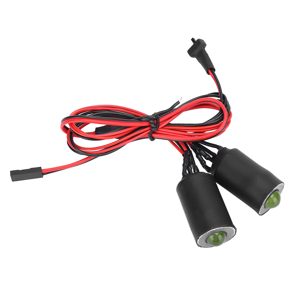 17-mm-led-scheinwerfer (grün/weiß) Für Ferngesteuerte Autos Im Maßstab 1:10 – Diy-modifikationszubehör