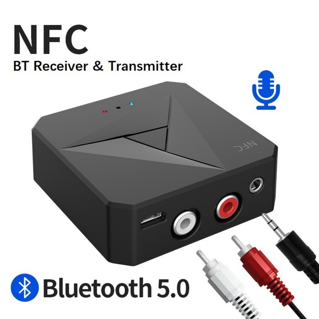 Bluetooth-adapter Für Rca/aux Mit Nfc-erkennung – Drahtlose Verbindung