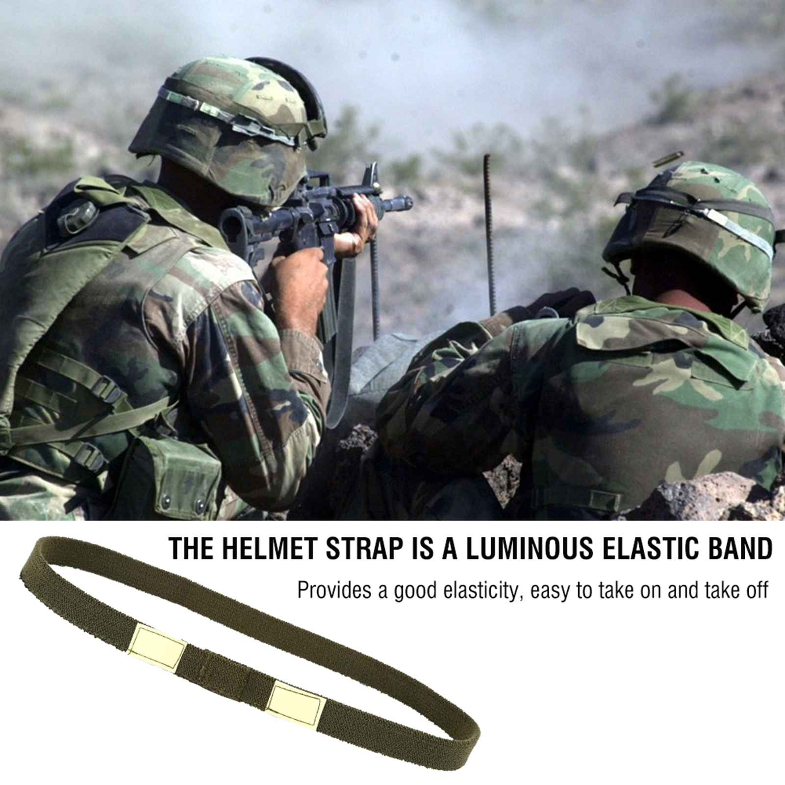 Reflektierendes Stirnband In Tarnfarben Für Den Militärhelm M1 M88 Mich (armeegrün)