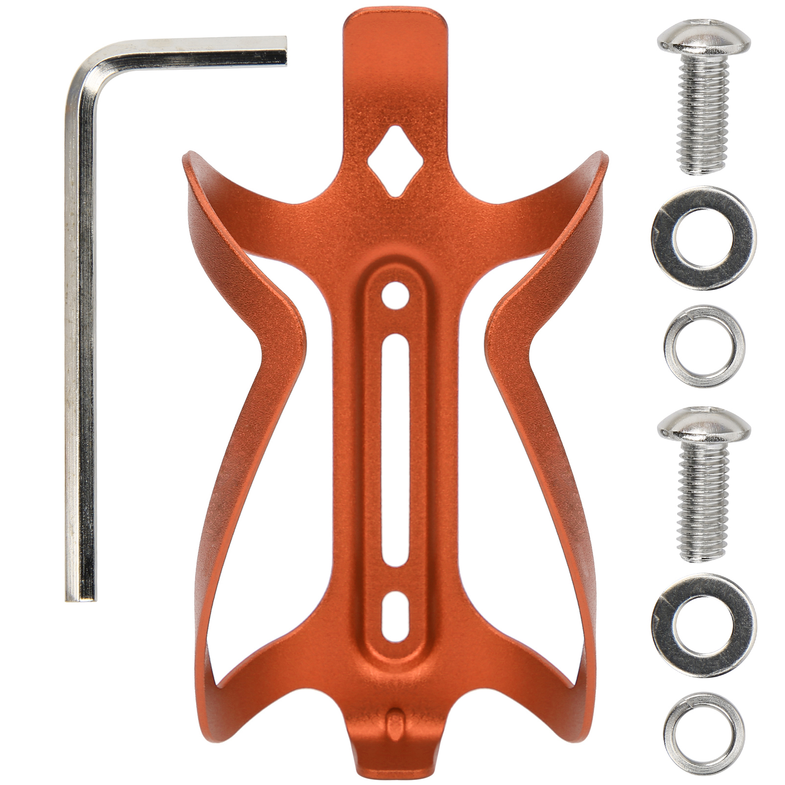 Ztto Wasserflaschenhalter Aus Aluminiumlegierung Für Mountainbikes, Mountainbike-wasserflaschenhalter, Orangefarbenes Gestell