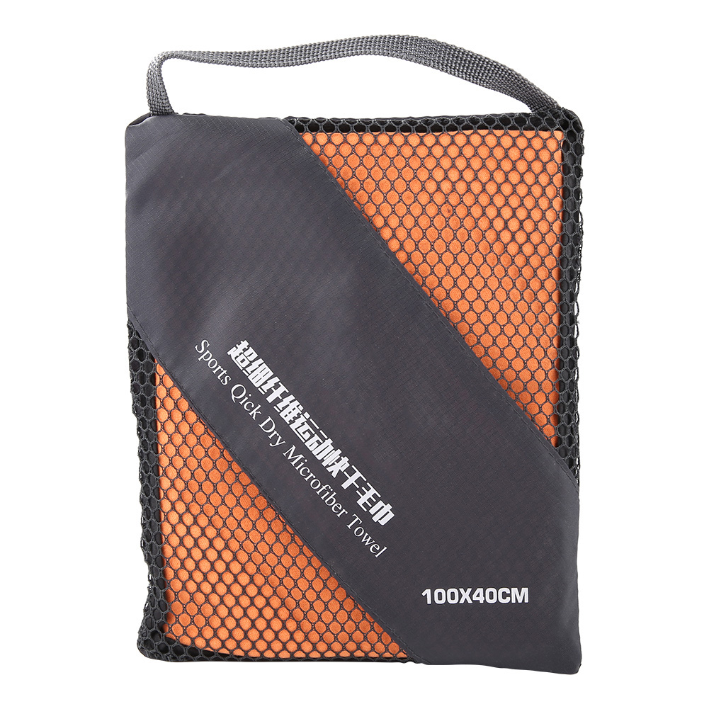 Mikrofaser-sporthandtuch 99x39cm, Schnelltrocknend, Für Schwimmen Und Fitness Für Erwachsene (orange)