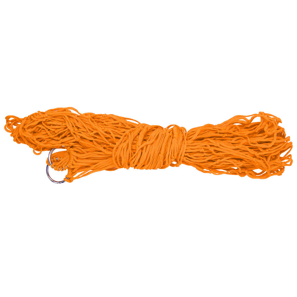 Bequeme Doppelhängematte Aus Nylon-netzgewebe Für Garten Und Camping (orange)