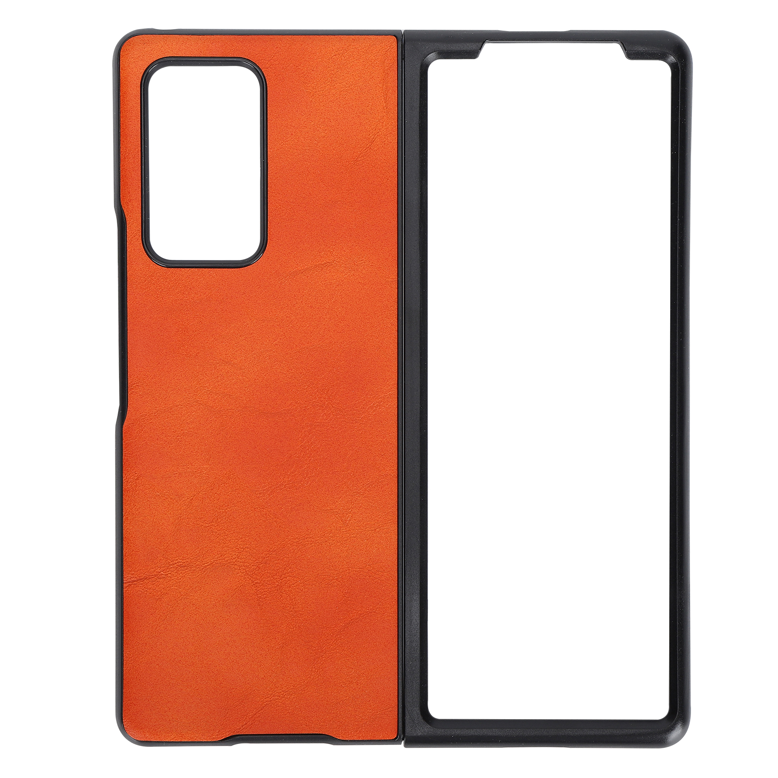 Schutzhülle Aus Leder Für Samsung Galaxy Z Fold 2 – Stoßfest Und Sturzsicher – Orange