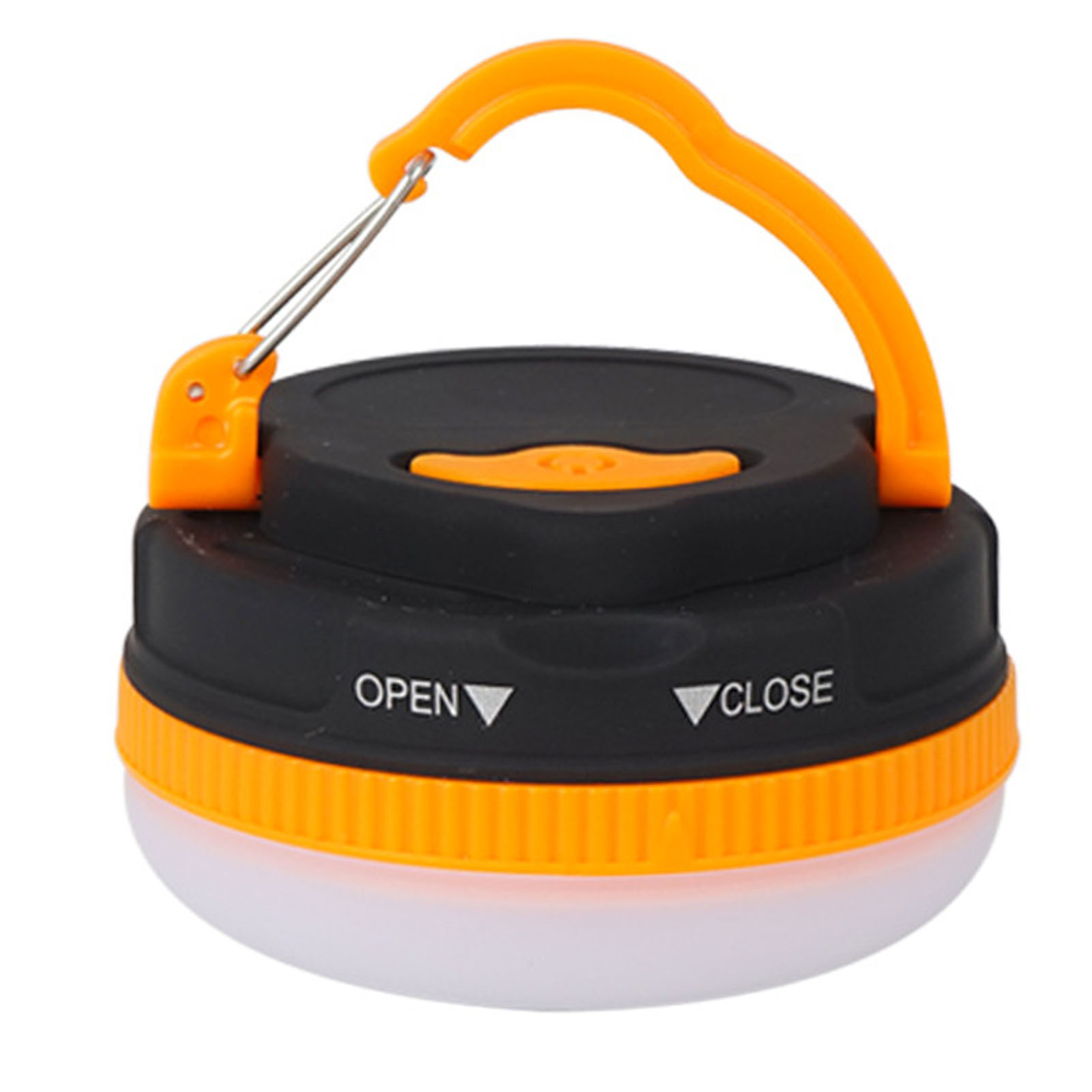 Wasserdichte Led-zeltleuchte Mit 5 Leuchtmodi, Hängeleuchte Für Notfälle Beim Camping, Batteriebetrieben, Orange, Rund