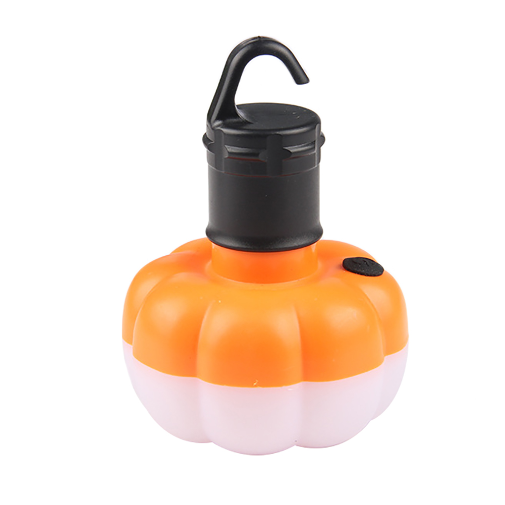 Tragbare Led-campinglampe In Kürbisform Für Zelte Im Freien (orange Mit Haken)