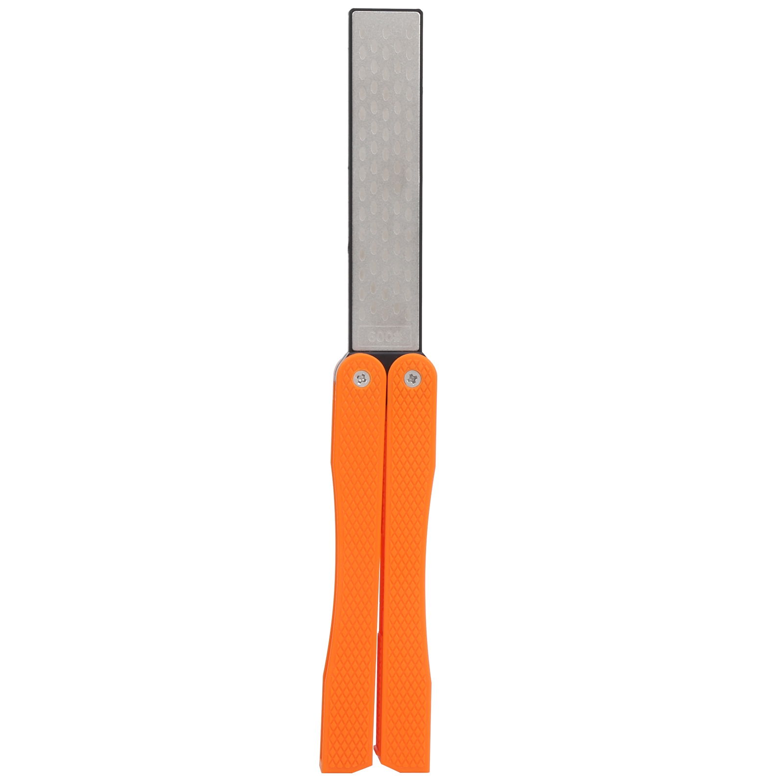 Tragbarer, Doppelseitiger Orangefarbener Diamant-schärfstein Für Outdoor-messer