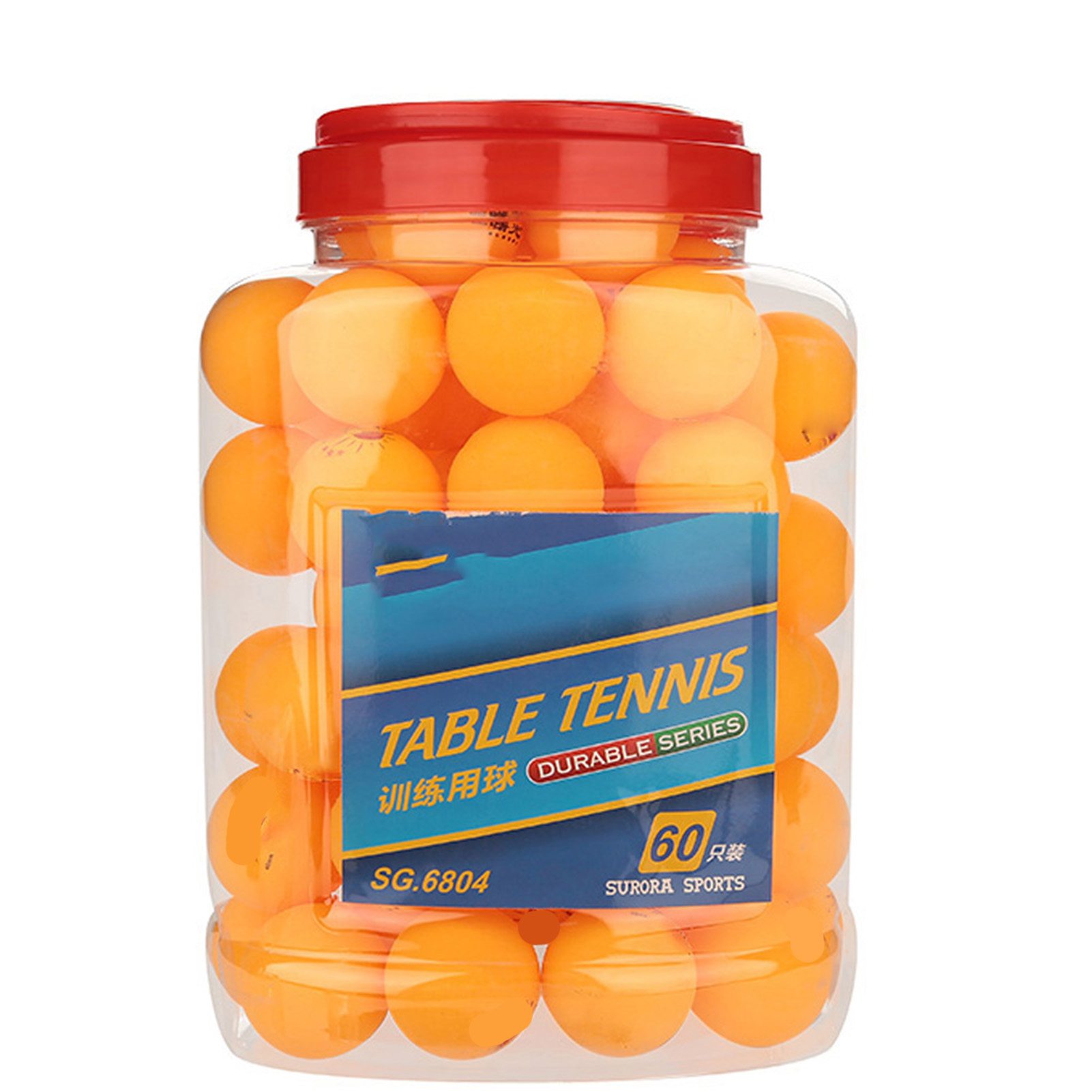 60 Hochwertige Orangefarbene Tischtennisbälle Für Spiele Und Training
