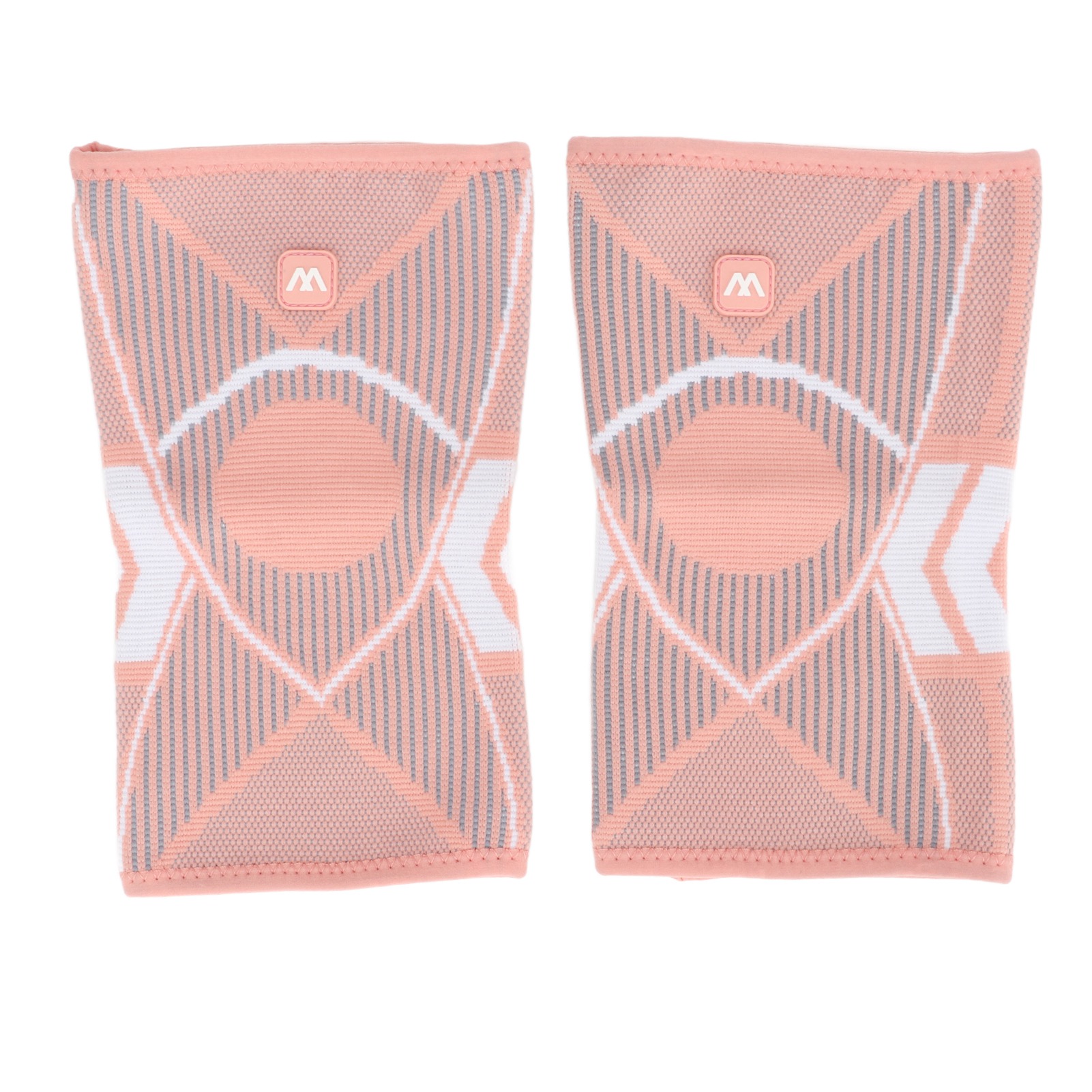 Atmungsaktive, Gewebte Nylon-sport-knieschoner, 2-teilig, 4-seitig Elastisch, Zum Laufen Und Klettern, Pink, Größe M