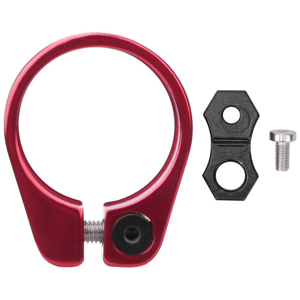 Leichte Sattelstützenklemme Aus Aluminiumlegierung Für Fahrräder Mit 31,8/34,9 Mm Durchmesser – Rot, 31,8 Mm