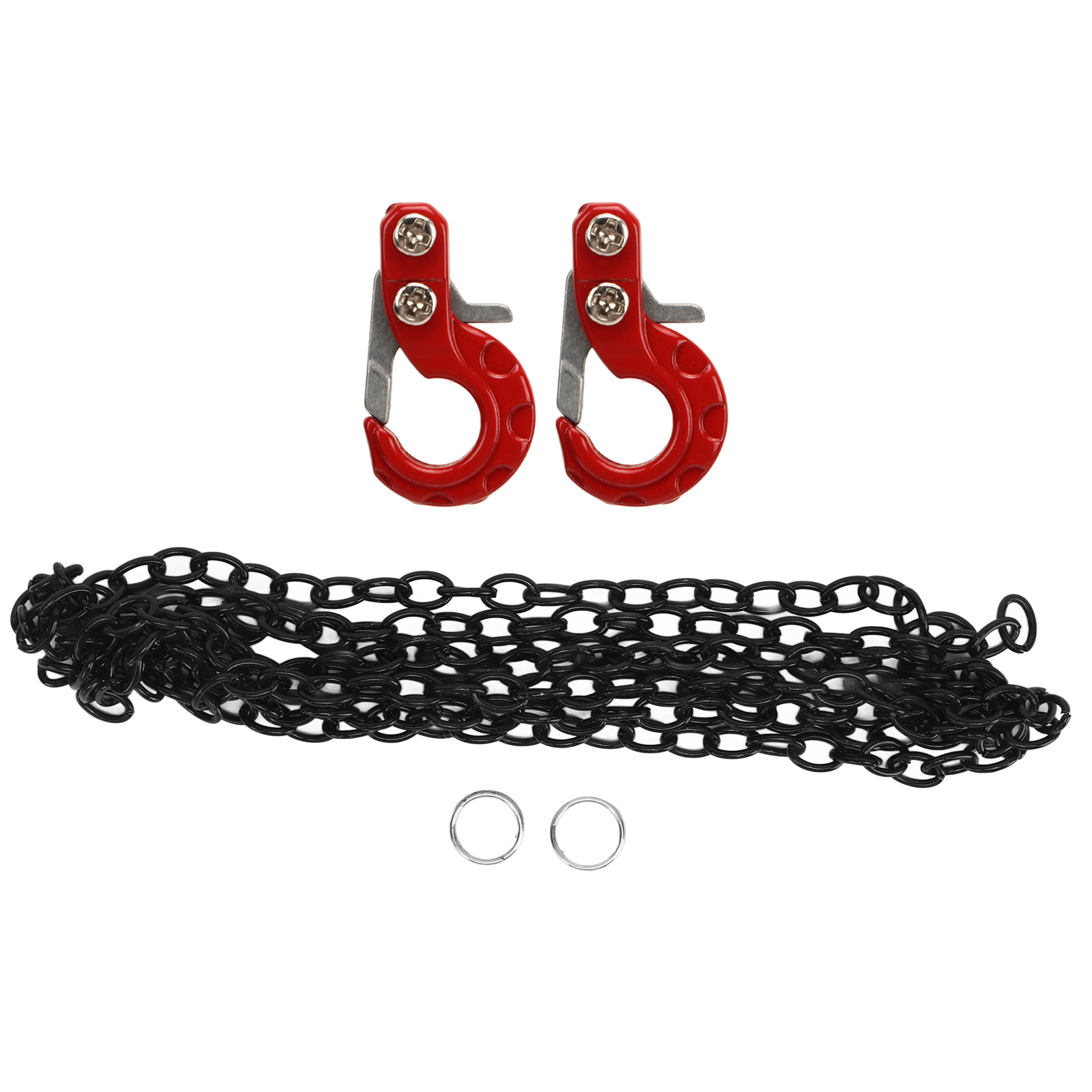 Stück Rc-anhängerkupplung Aus Korrosionsbeständiger Aluminiumlegierung Für 1:10-modellautos Scx10 – Rot