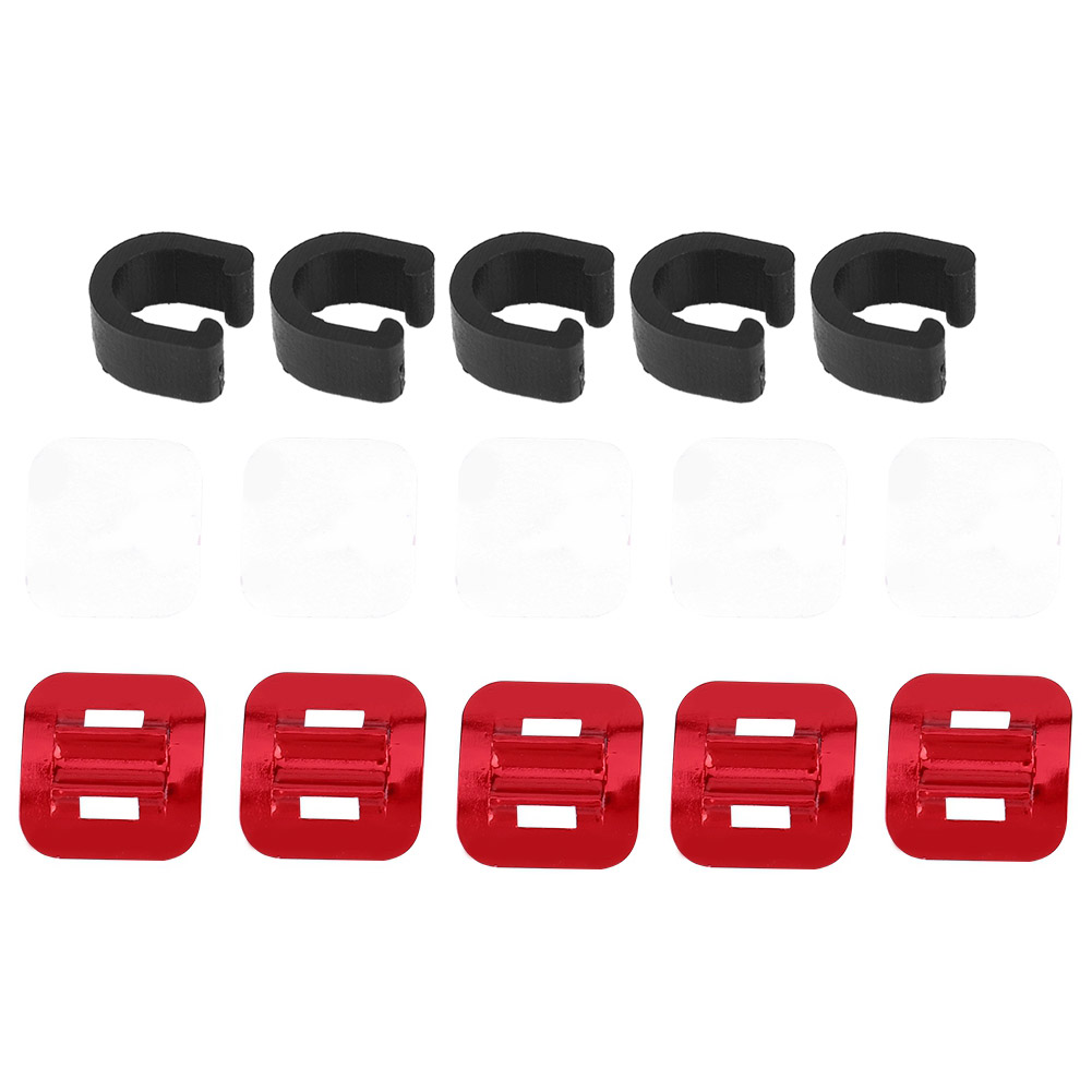 5-teiliges Fahrradrahmen-kabel- Und Bremsleitungsklemmen-set – Rot