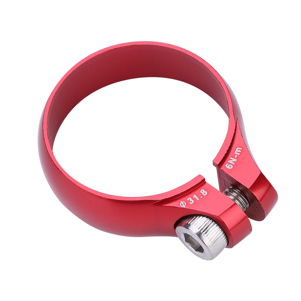 31,8 Mm Fahrrad-sattelstützenklemme Für 27,2 Mm Sattelstützen – Ultraleicht (rot)
