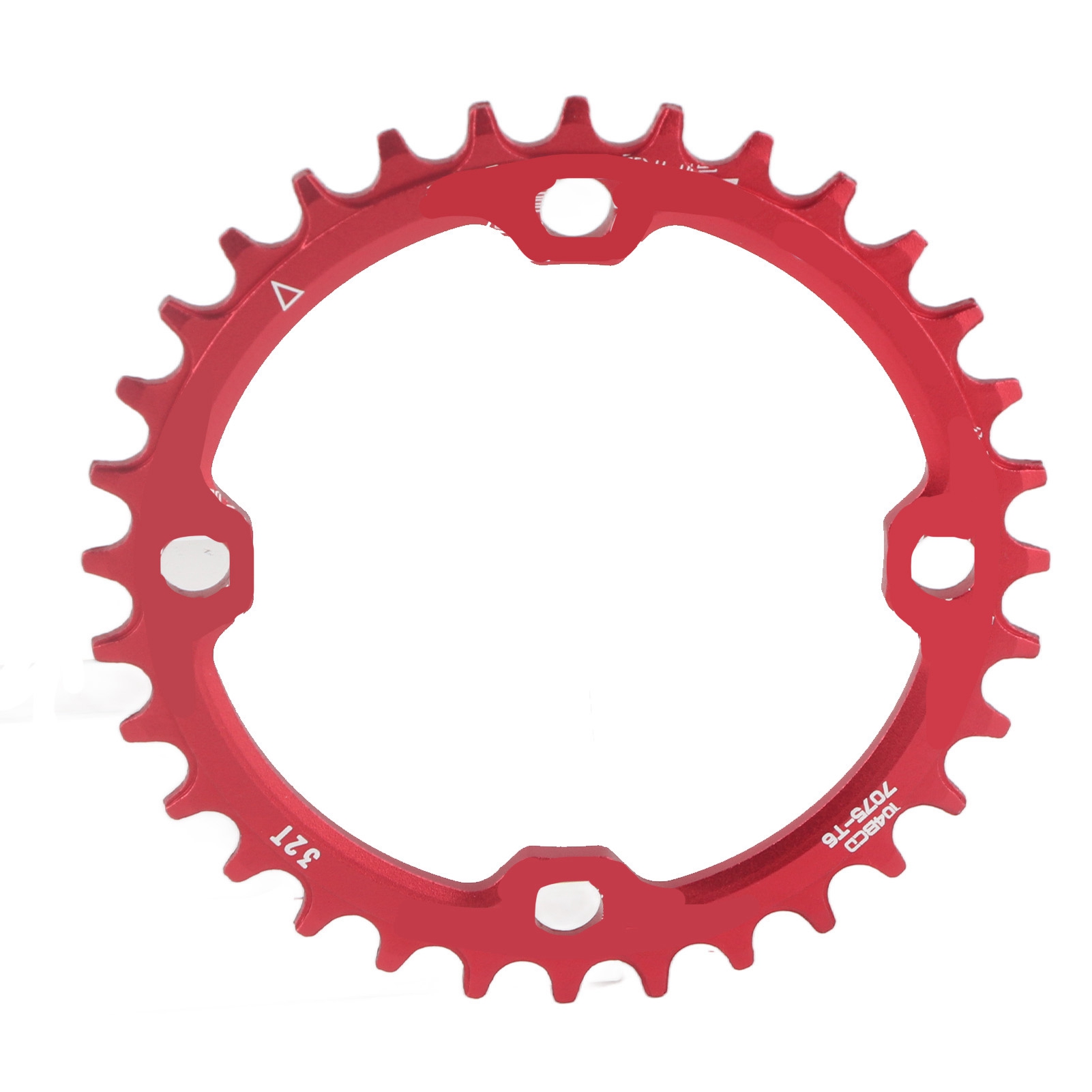Mountainbike-stahlkettenblatt 32t 34t 36t 38t Bcd 104, Ersatzteil Für Kurbelgarnitur (rot 32t)