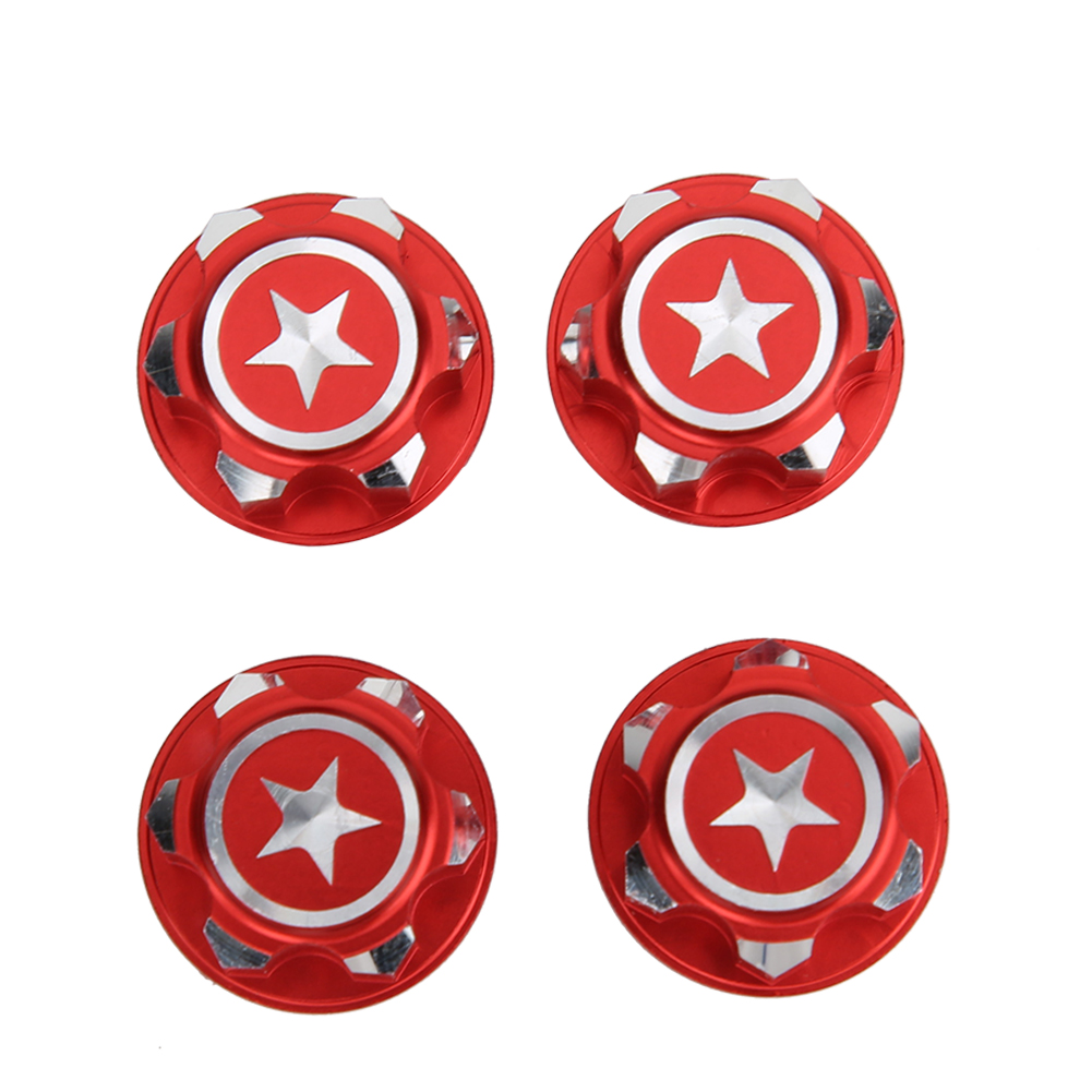 Stück 17 Mm Sechskant-radmuttern Aus Aluminiumlegierung Für Traxxas X-maxx Summit Rc-car (rot)