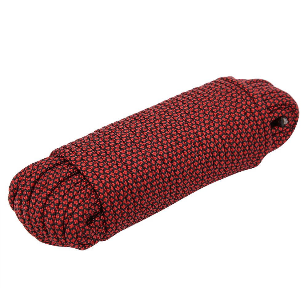 9-strängiges Paracord-überlebensseil Für Camping, Zelte Und Armbänder – 20 M, Rot