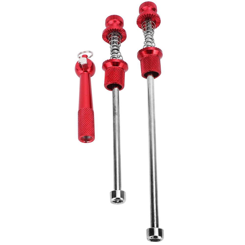Schnelle Rennrad-radachse, Diebstahlsicherung, Aluminiumlegierung (rot)