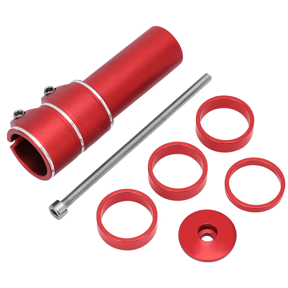 Lenkererhöhung Für Mountainbikes, Gabelverlängerung Für Mountainbikes, Rotes Fahrradzubehör