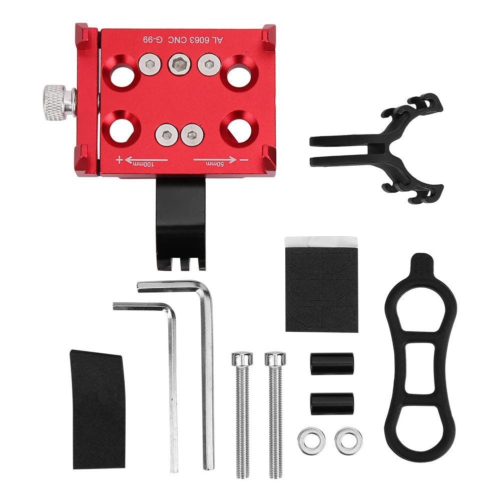 G99 Handy- Und Kamerahalterung Aus Aluminiumlegierung, Fahrrad- Und Motorradhalterung, Rot