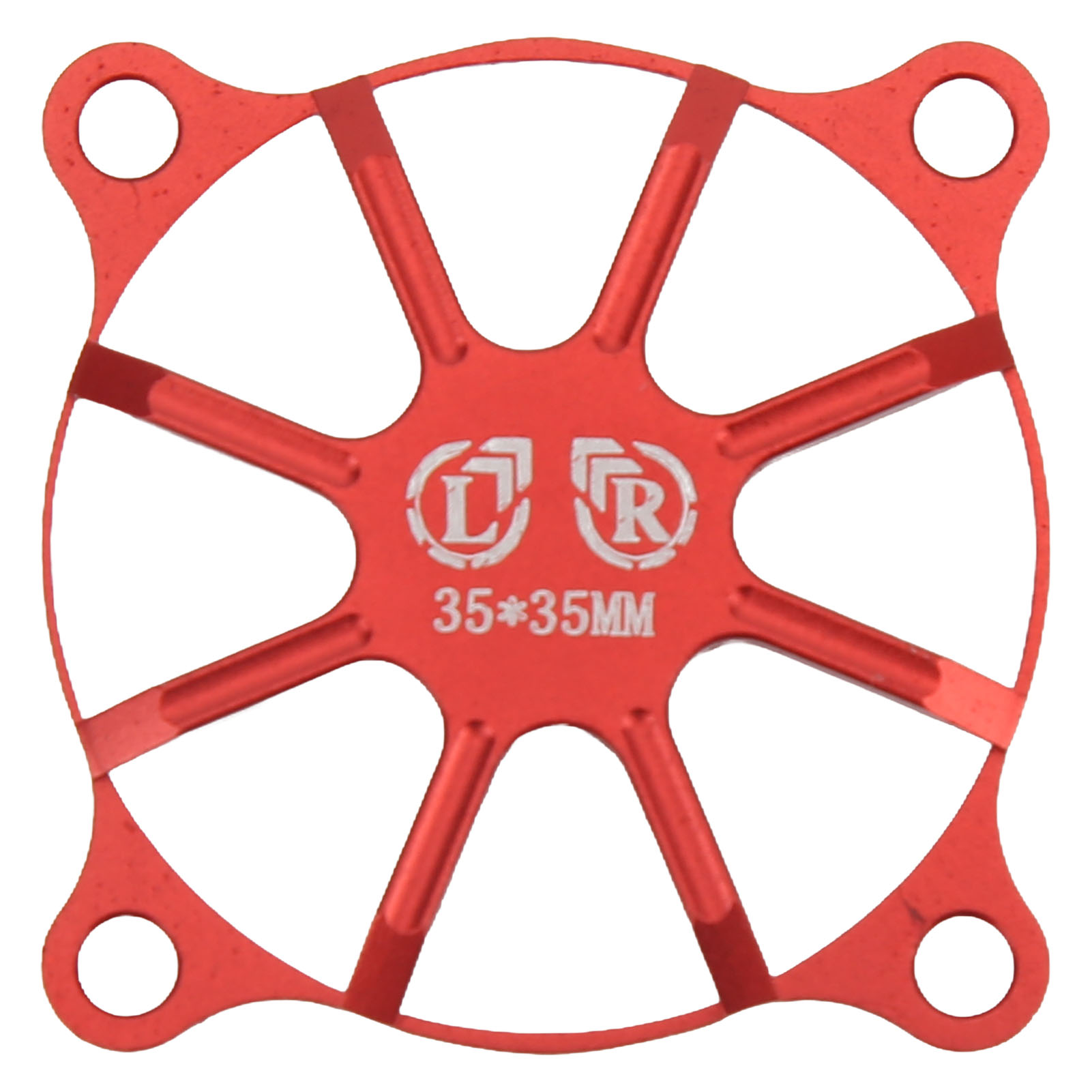 Lüfterabdeckung Aus Aluminiumlegierung Für Motorkühlung – Hitzeschutz Für Rc-cars – Rot
