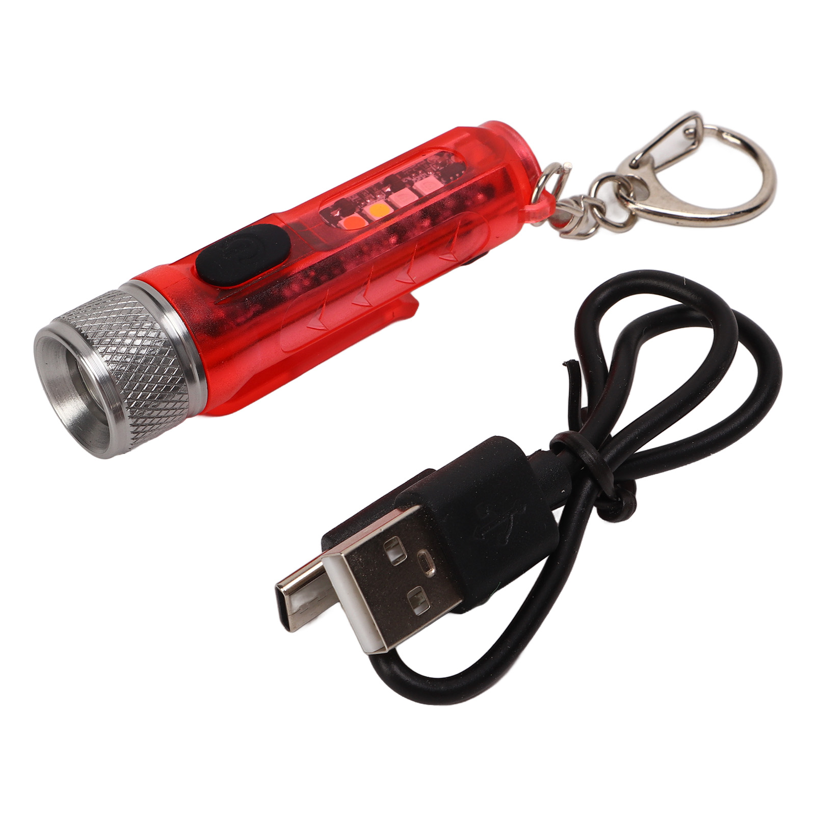 Mini-taschenlampe, Tragbar Und Leicht, Mit Mehreren Leuchtmodi Für Wandern, Camping Und Angeln – Rot