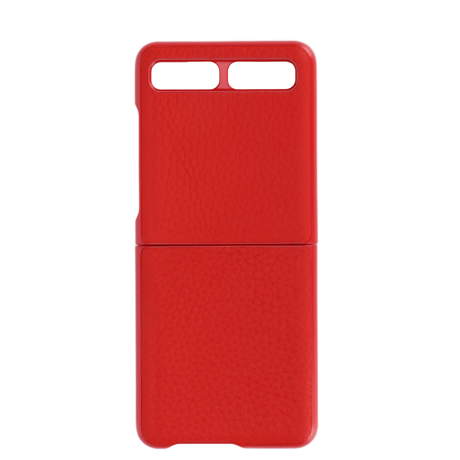 Kratzfeste Schutzhülle Aus Leder Für Samsung Galaxy Z Flip – Rote Hülle, Modell 1